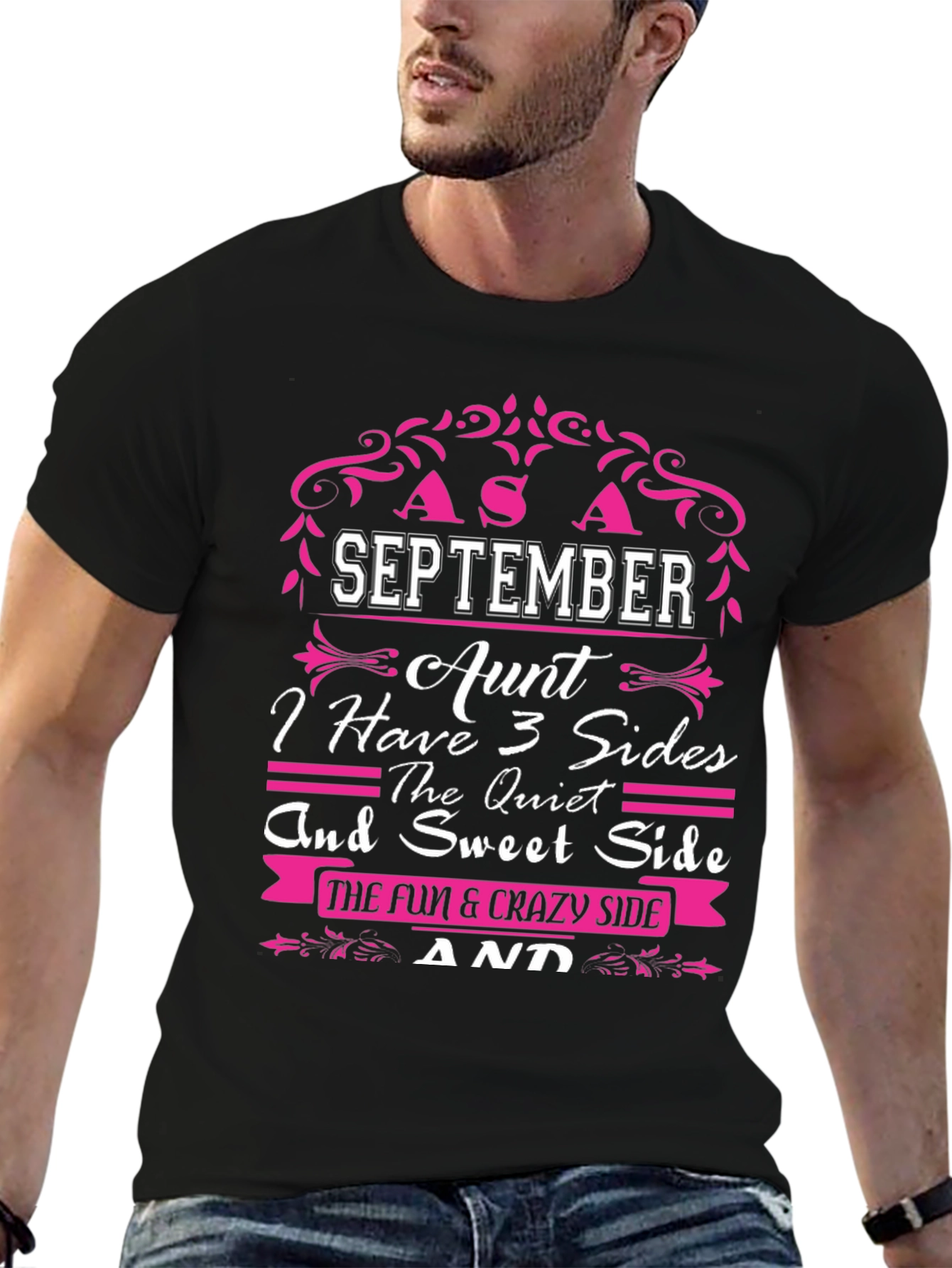 September Aunt 3 Sides T-Shirt