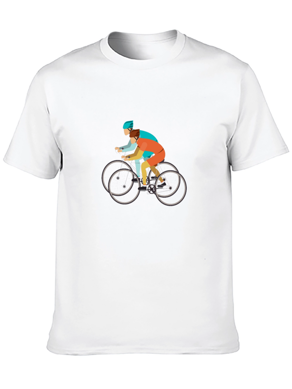 Cycling Tandem Black T-Shirt