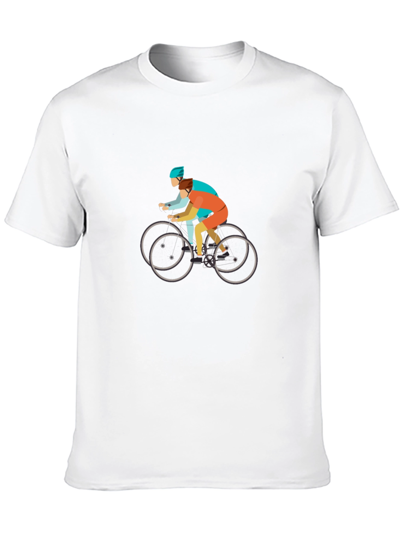 Cycling Tandem Black T-Shirt
