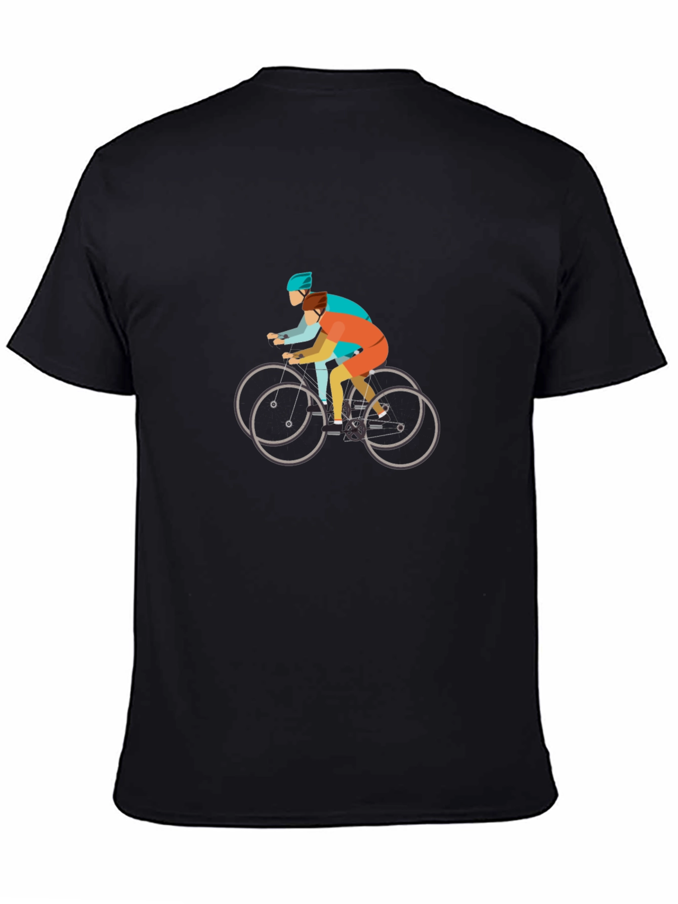 Cycling Tandem Black T-Shirt