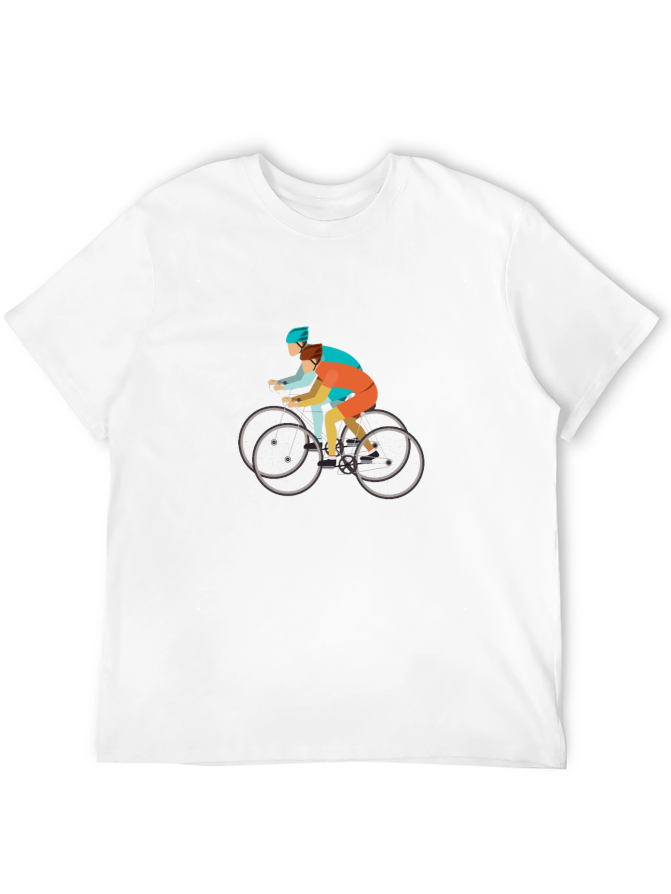 Cycling Tandem Black T-Shirt