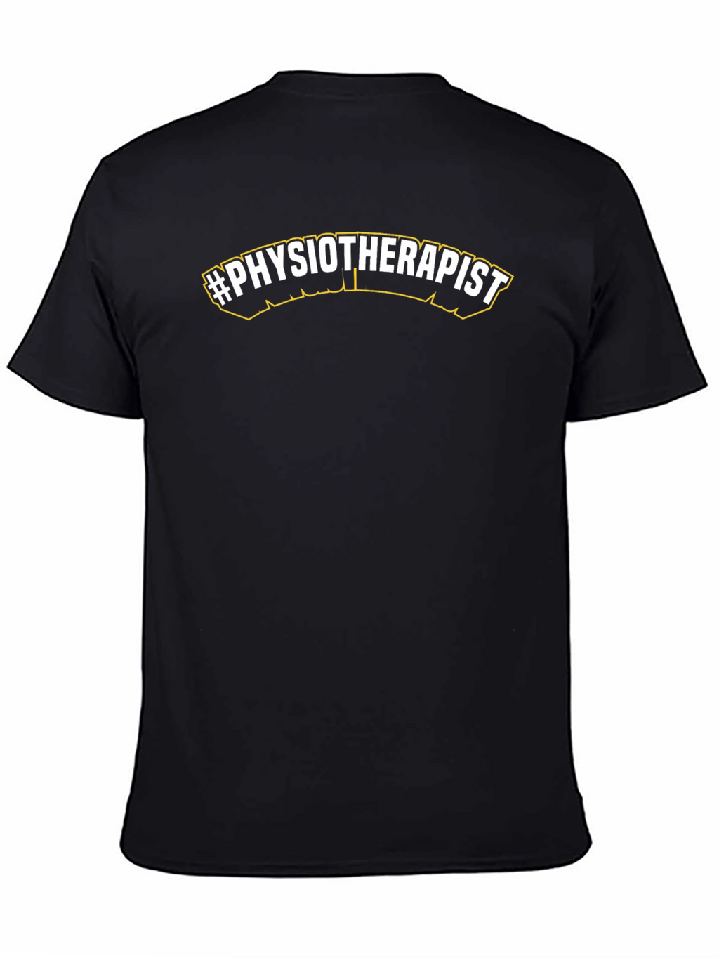 #Physiotherapist Black T-Shirt - Medical Professional Apparel