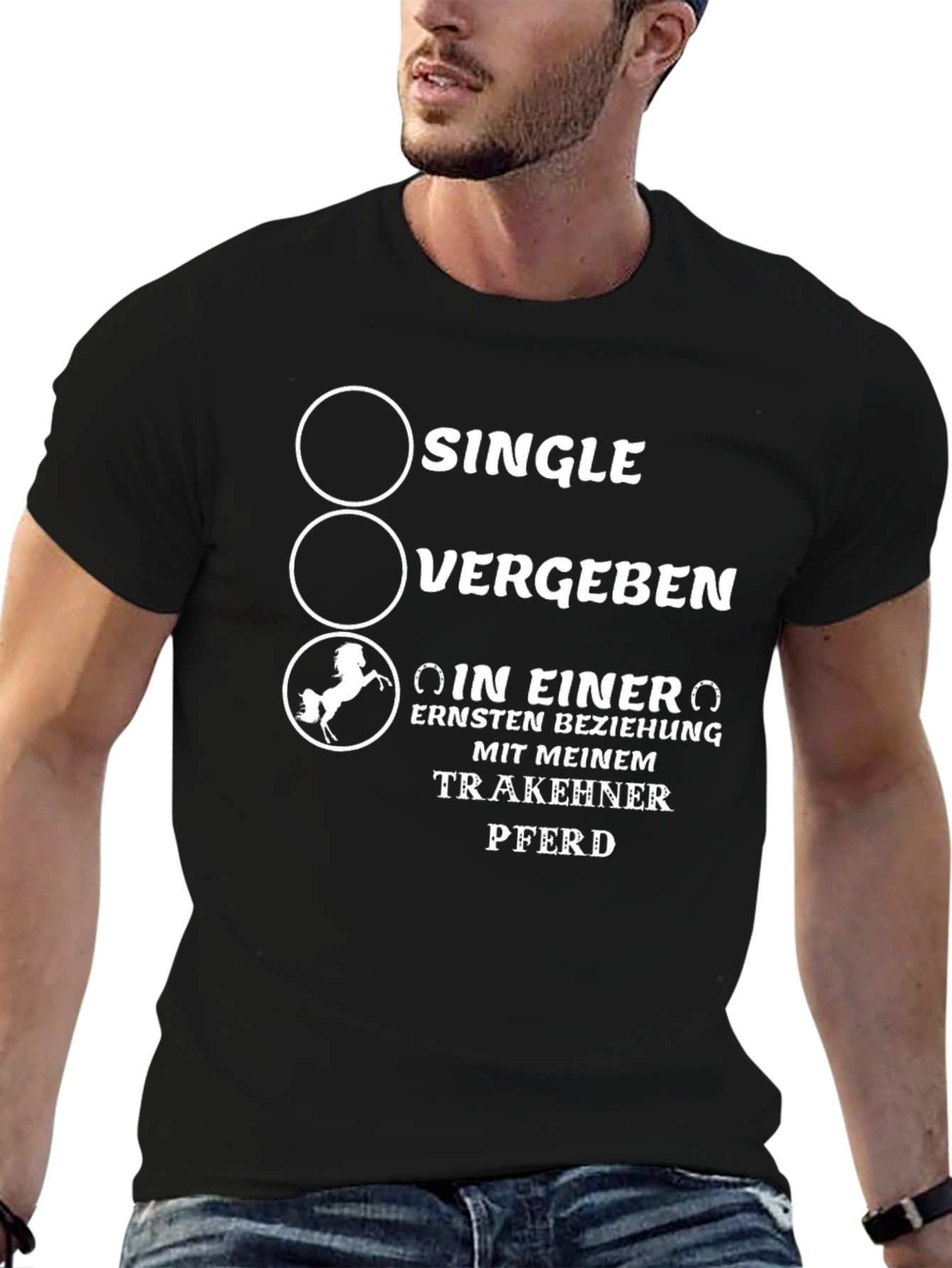 Single Vergeben T-Shirt Horse Lover Gift