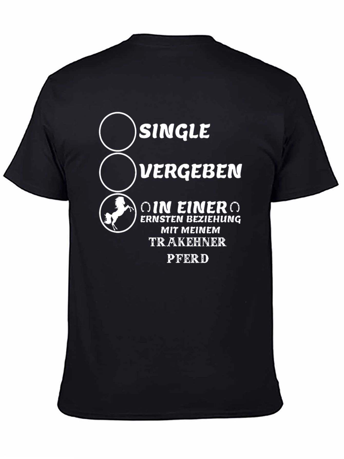 Single Vergeben T-Shirt Horse Lover Gift