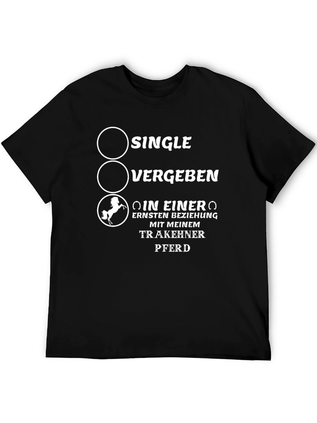 Single Vergeben T-Shirt Horse Lover Gift