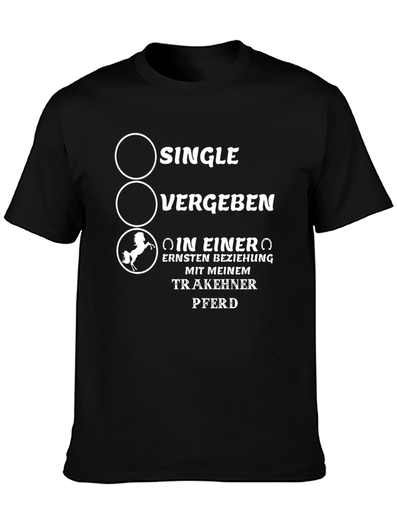 Single Vergeben T-Shirt Horse Lover Gift
