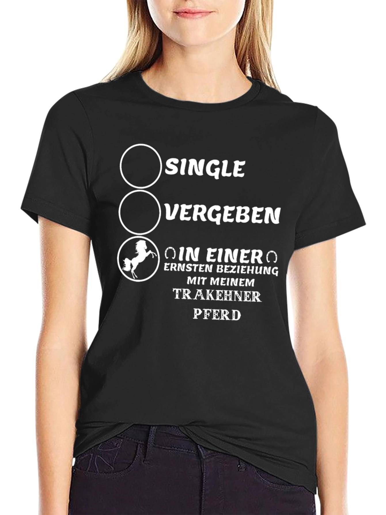Single Vergeben T-Shirt Horse Lover Gift