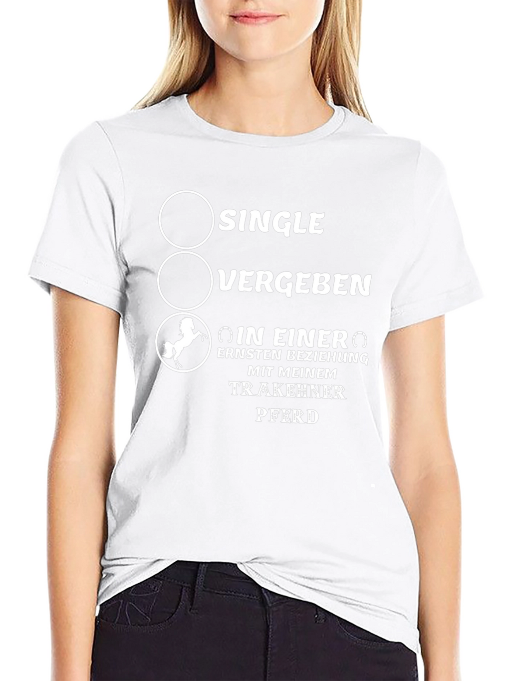 Single Vergeben T-Shirt Horse Lover Gift