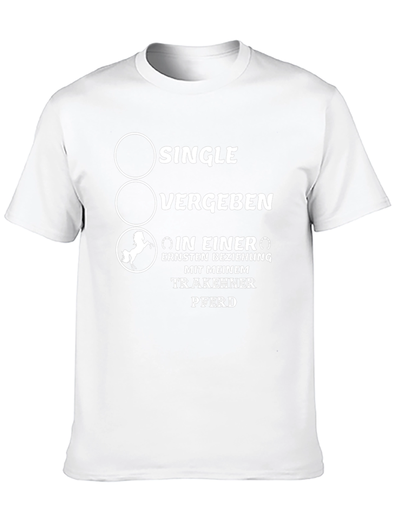 Single Vergeben T-Shirt Horse Lover Gift