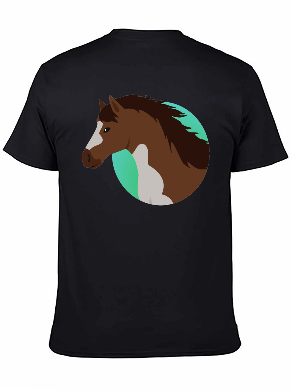 Horse Graphic Black T-Shirt - Equestrian Style