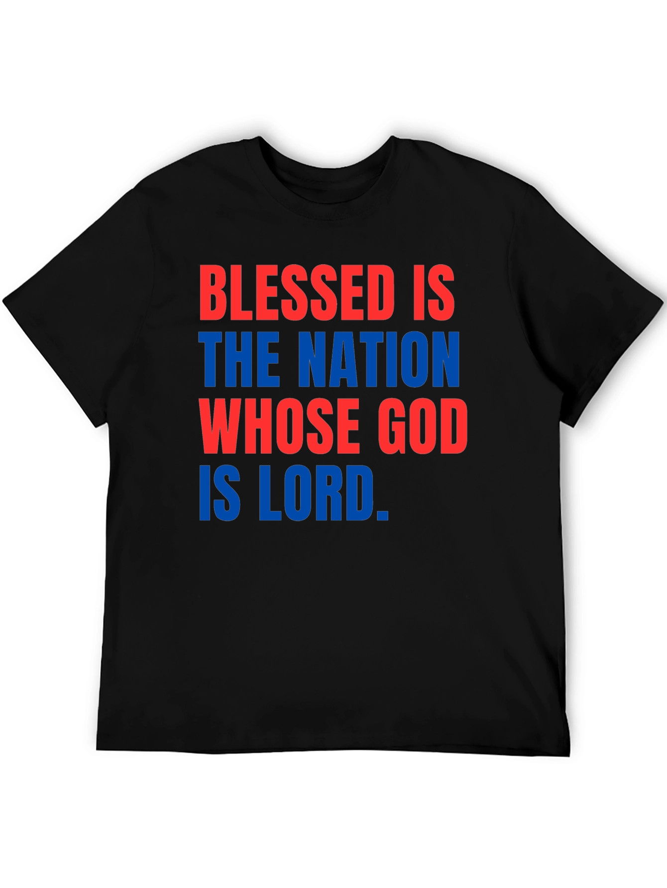 Blessed Nation Graphic Tee - Patriotic Christian Apparel