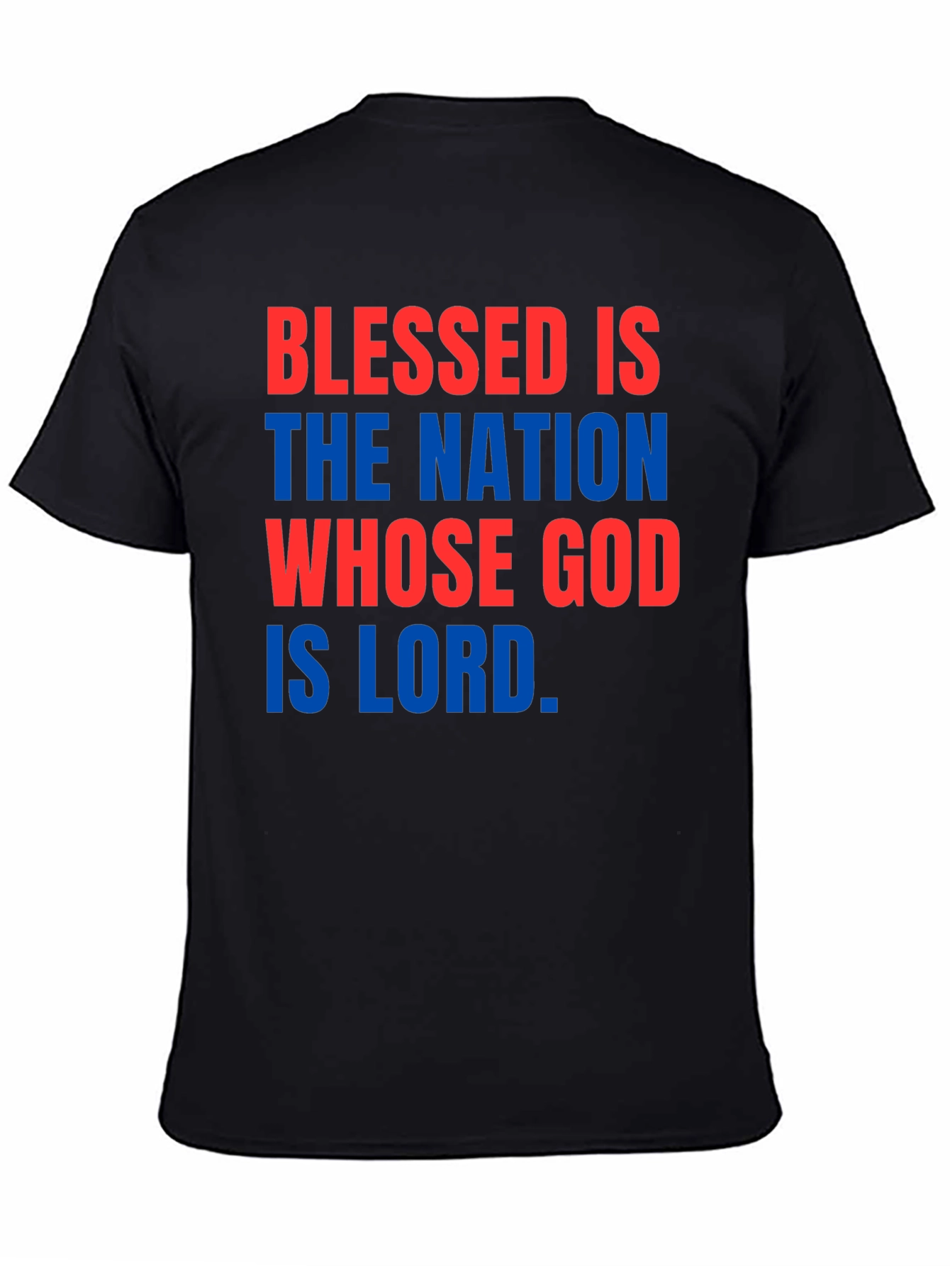 Blessed Nation Graphic Tee - Patriotic Christian Apparel