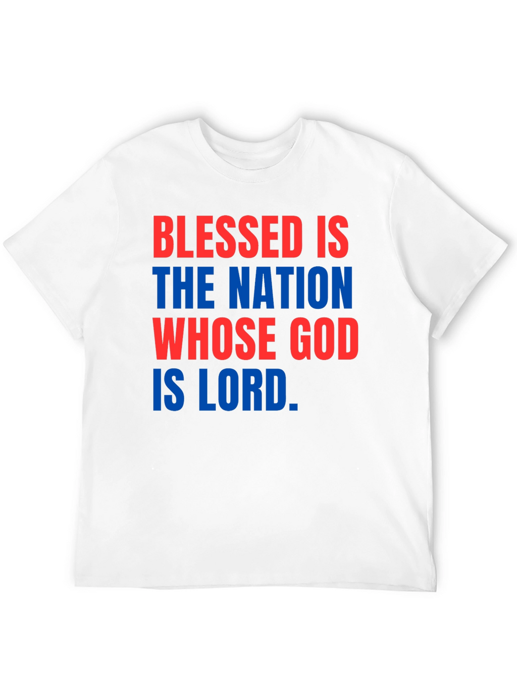 Blessed Nation Graphic Tee - Patriotic Christian Apparel