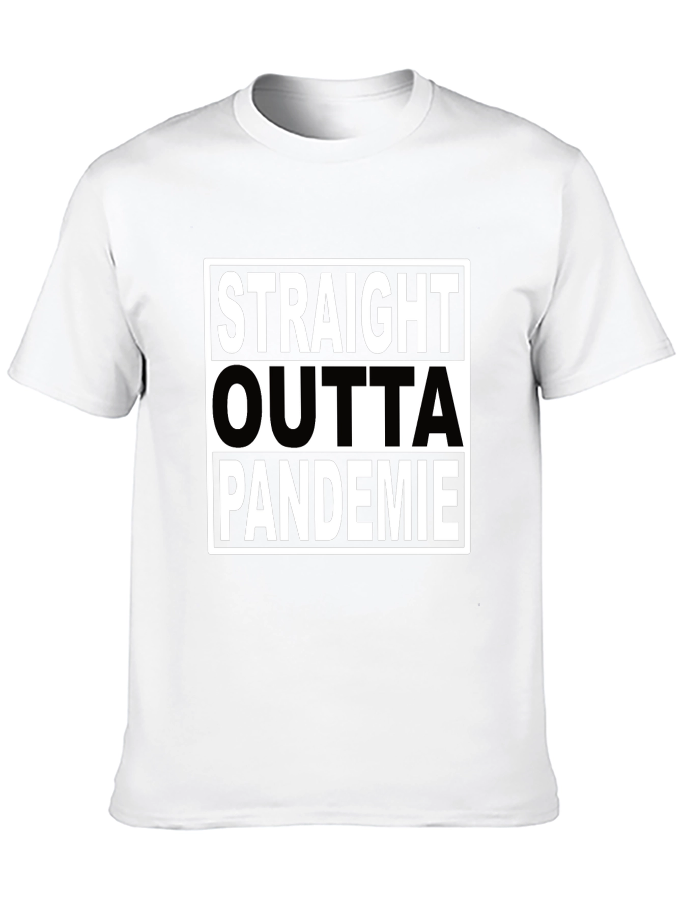 Straight Outta Pandemie Black T-Shirt