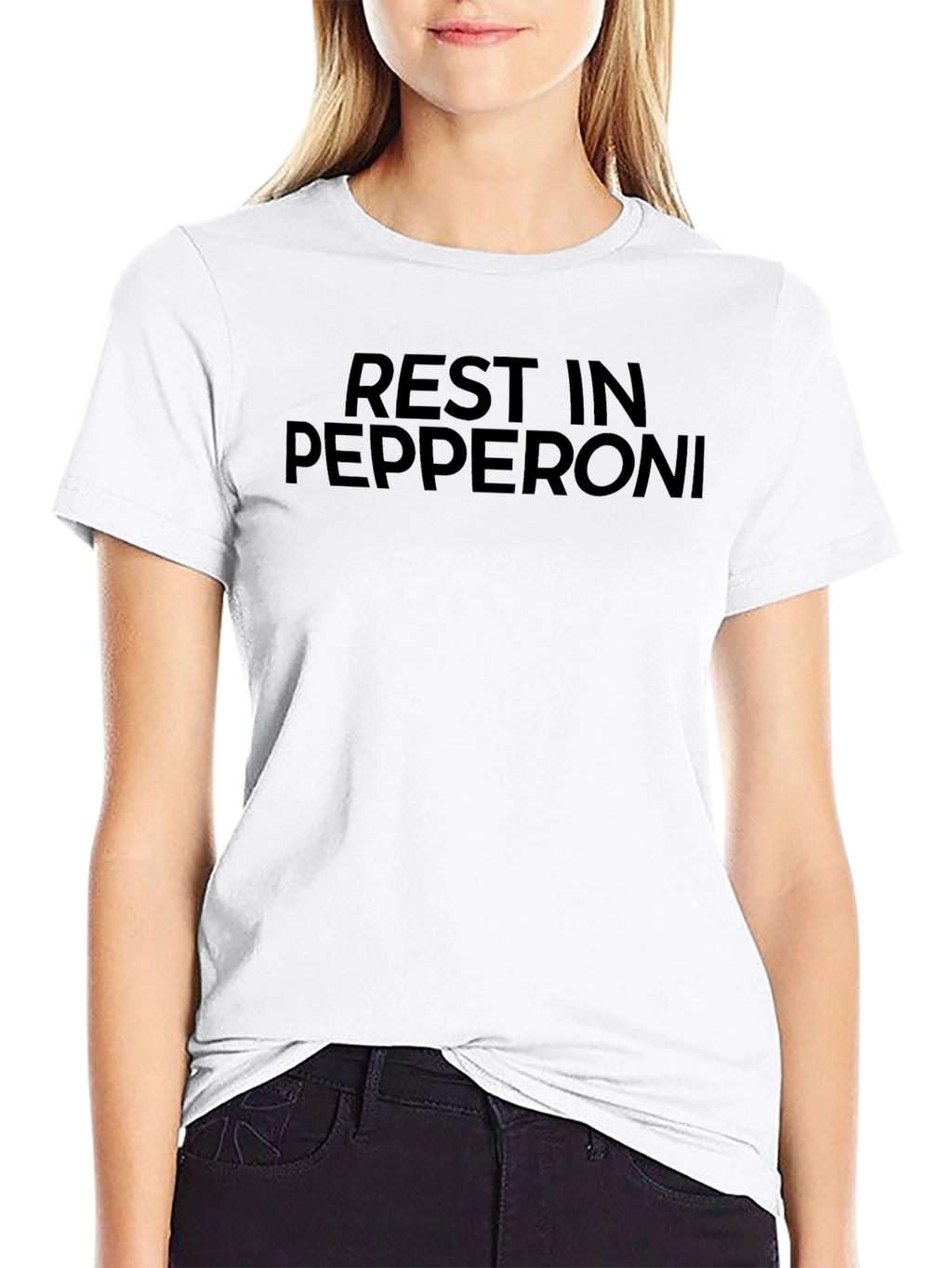 Rest In Pepperoni T-Shirt - Funny Graphic Tee