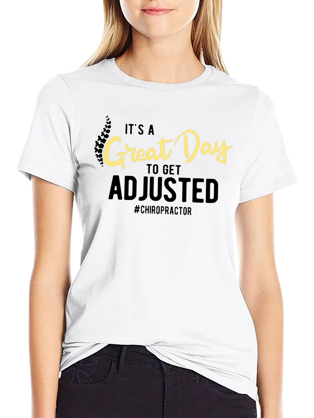Chiropractor Adjustment Black T-Shirt