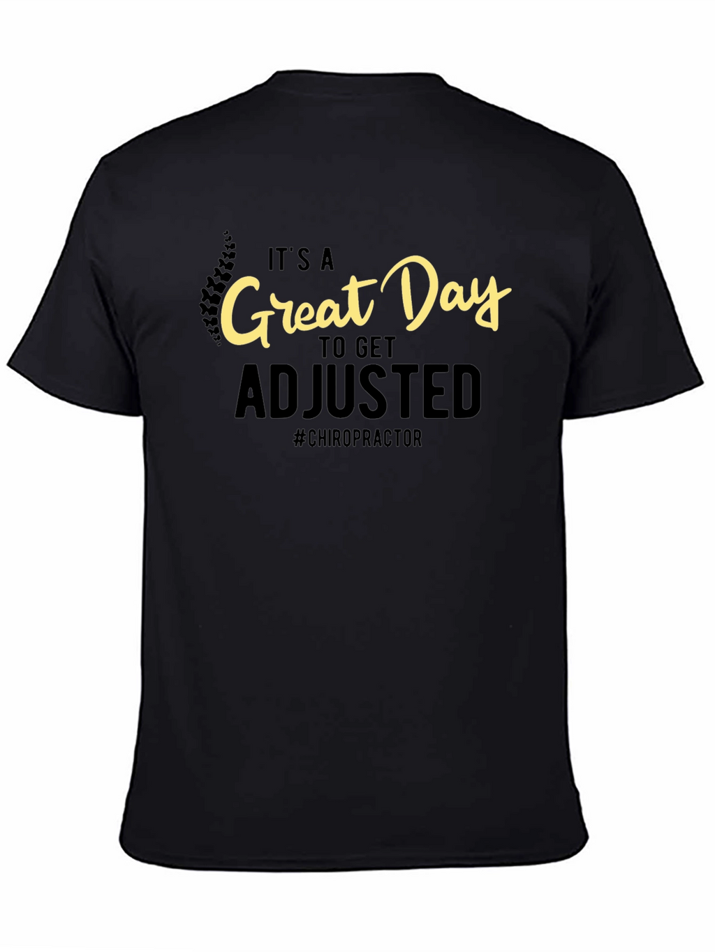 Chiropractor Adjustment Black T-Shirt
