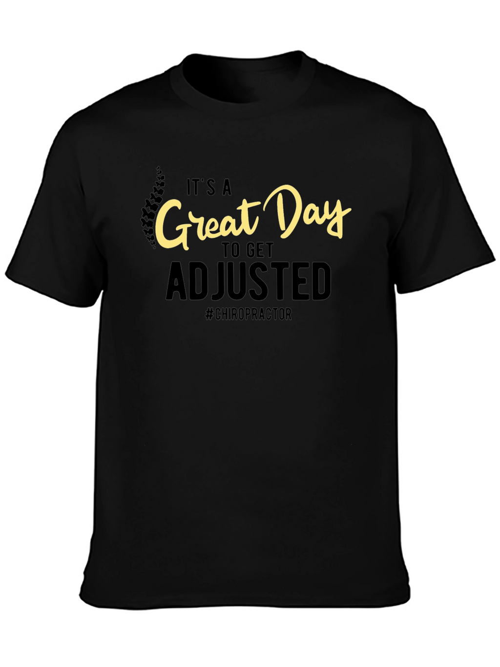 Chiropractor Adjustment Black T-Shirt
