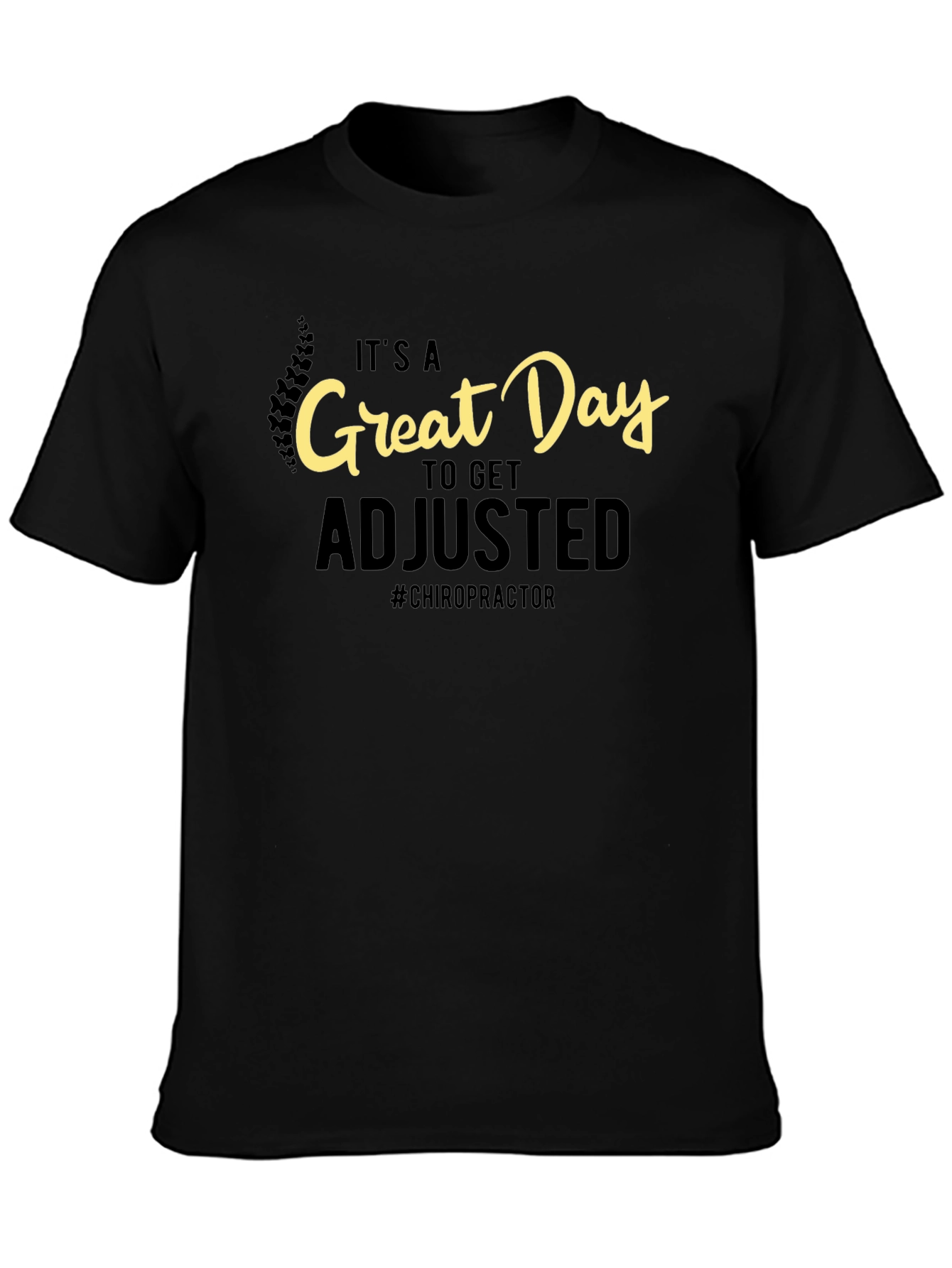 Chiropractor Adjustment Black T-Shirt
