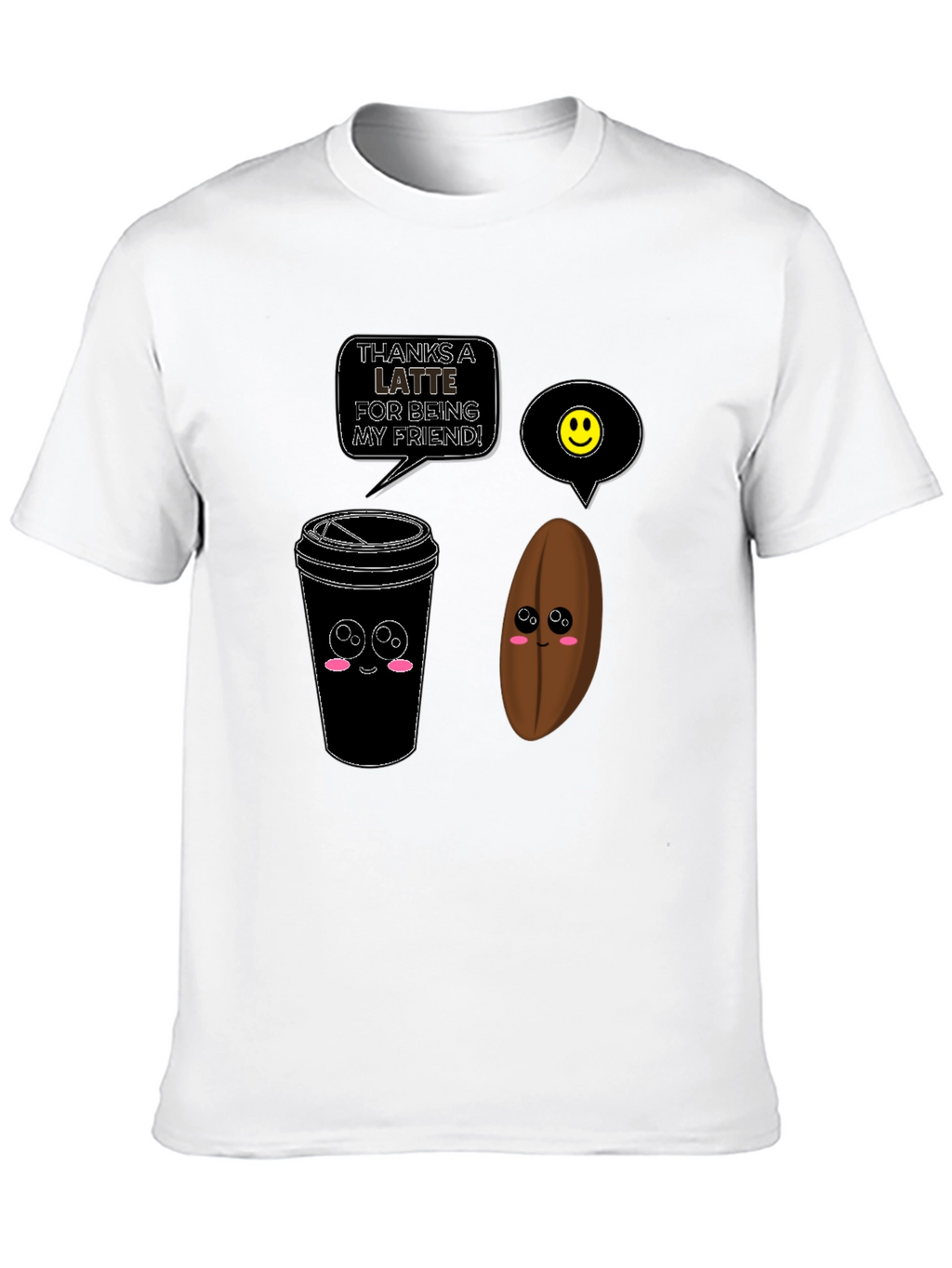 Thanks A Latte Funny Coffee T-Shirt