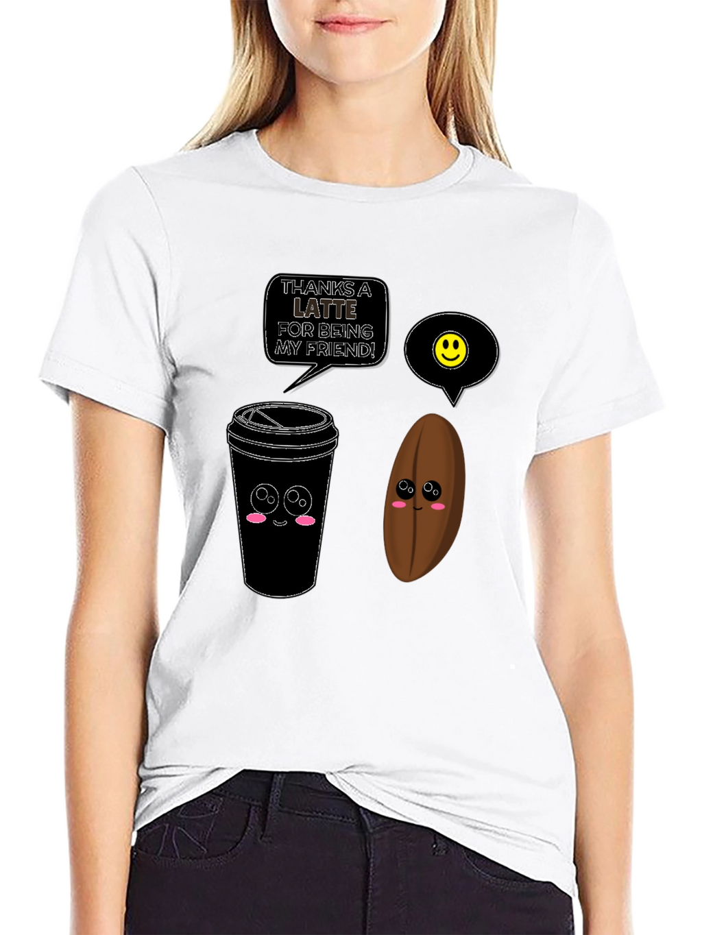 Thanks A Latte Funny Coffee T-Shirt
