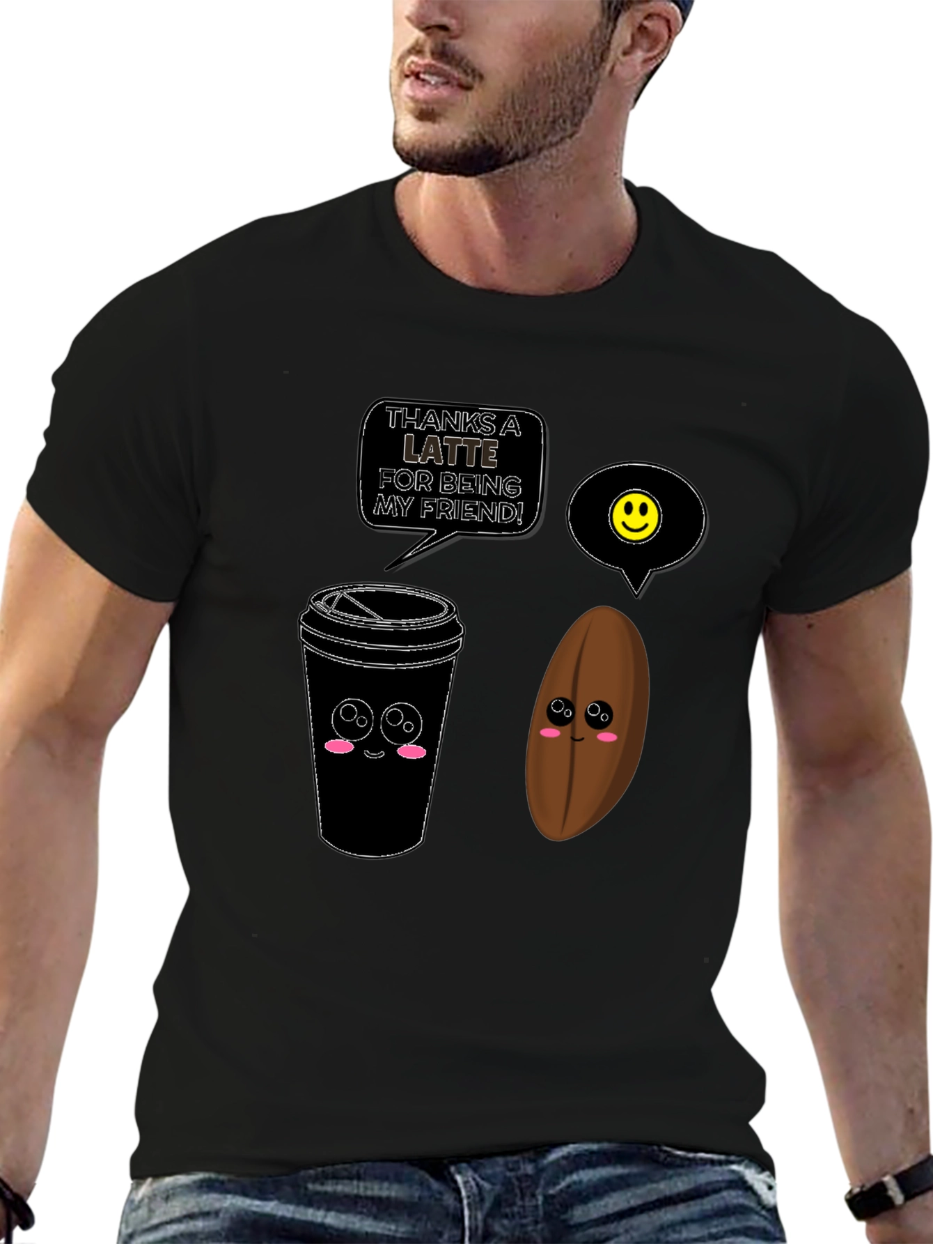 Thanks A Latte Funny Coffee T-Shirt