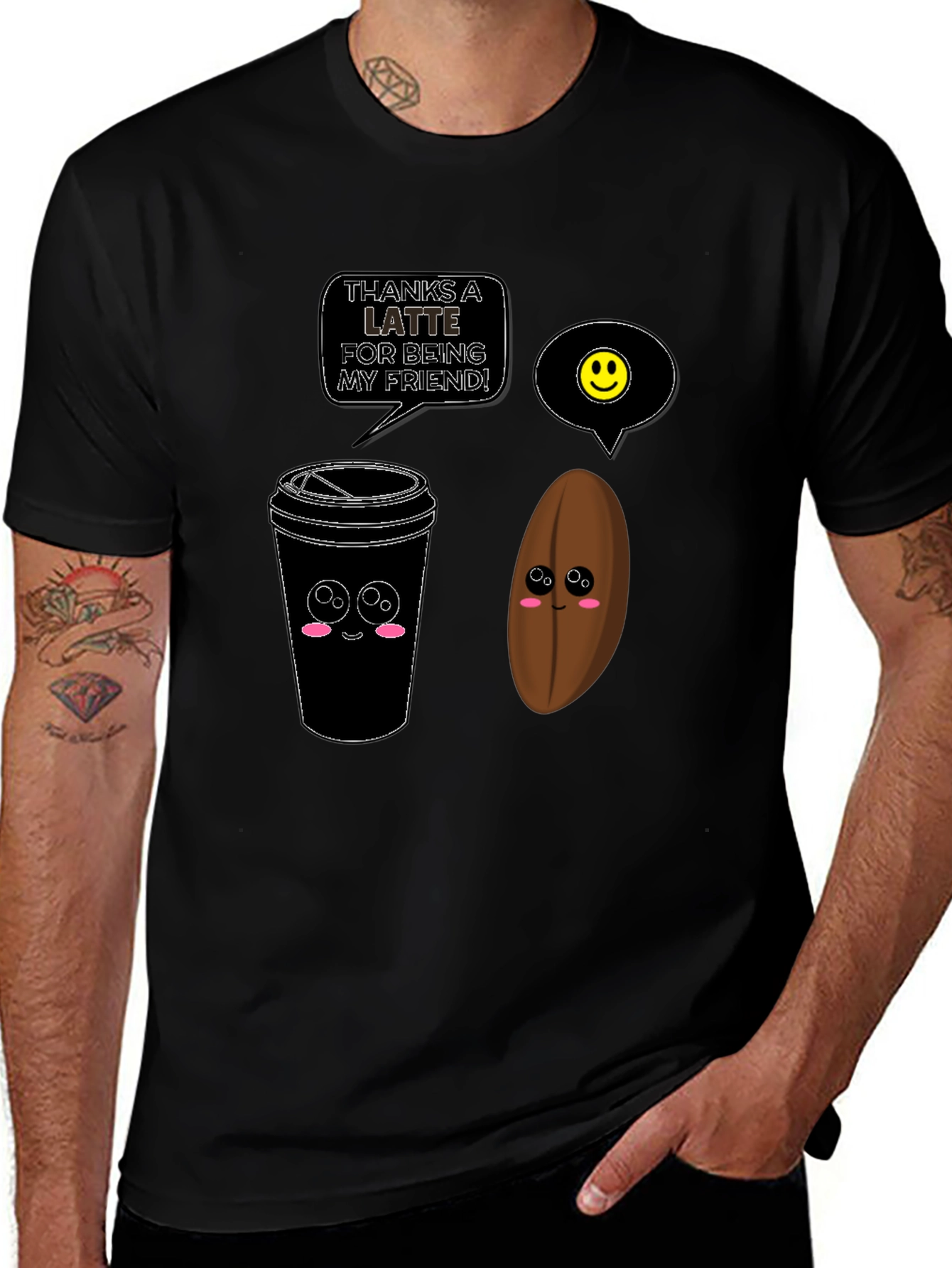 Thanks A Latte Funny Coffee T-Shirt