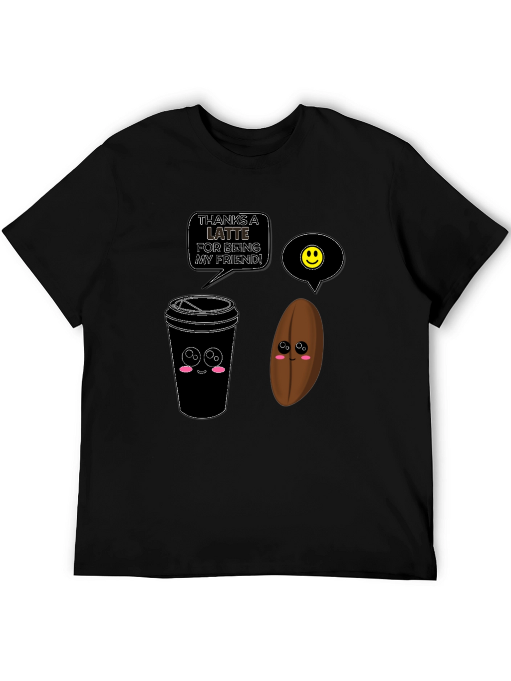 Thanks A Latte Funny Coffee T-Shirt