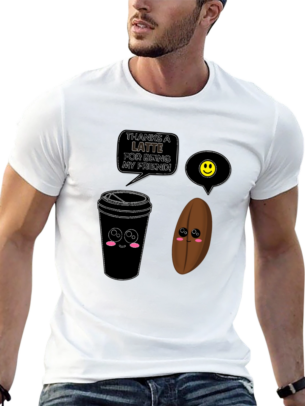 Thanks A Latte Funny Coffee T-Shirt