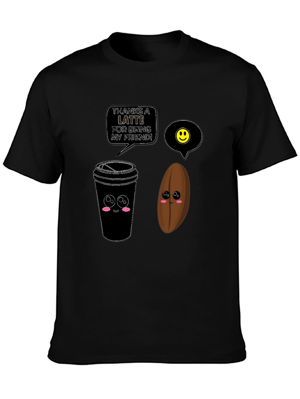 Thanks A Latte Funny Coffee T-Shirt