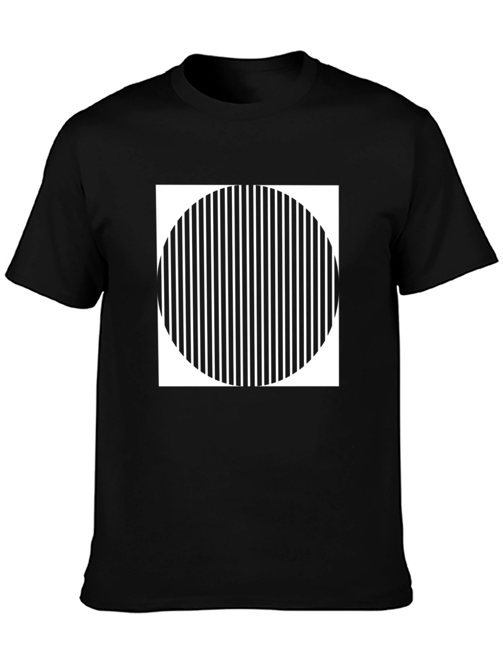 Optical Illusion Graphic Tee - Modern Design