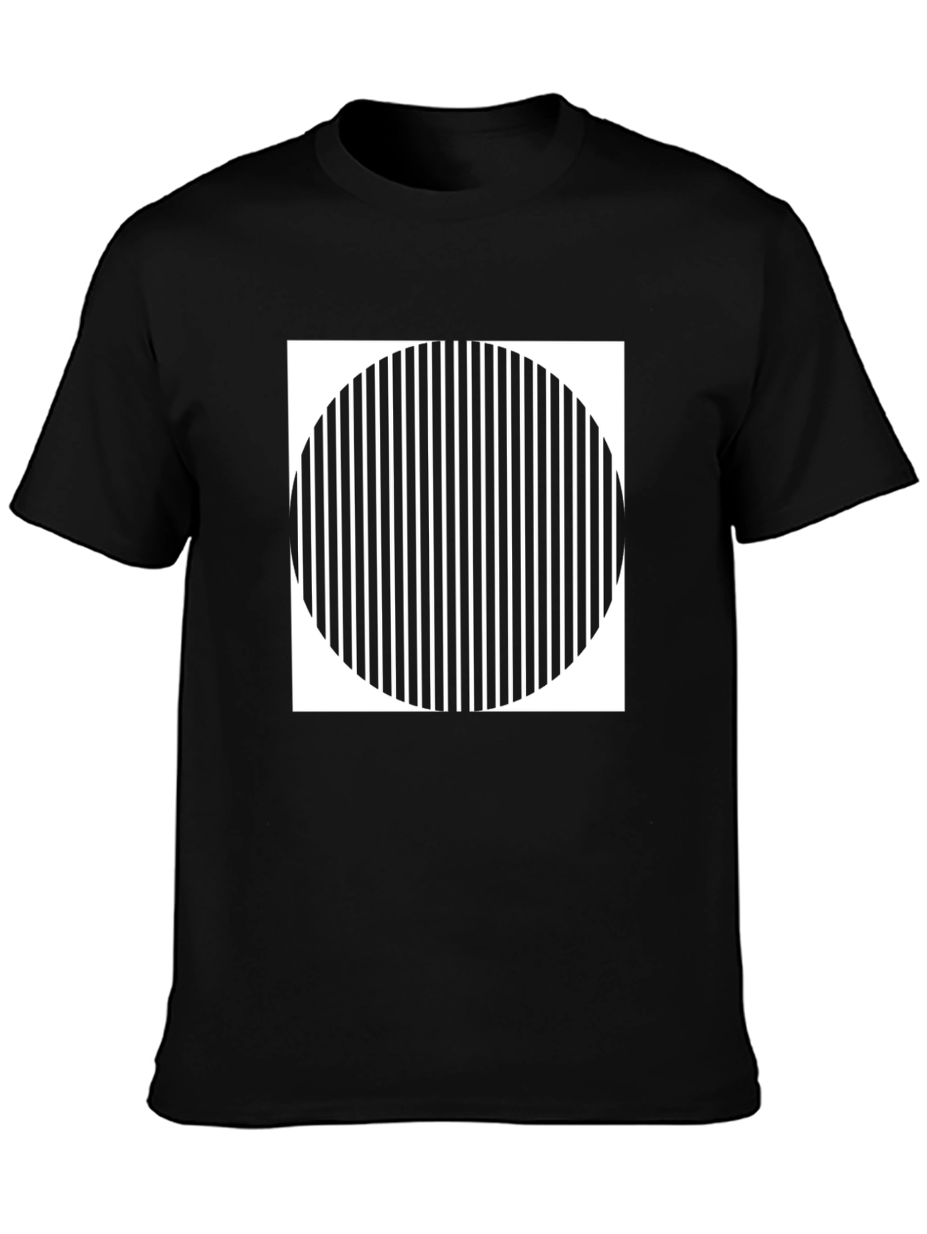 Optical Illusion Graphic Tee - Modern Design