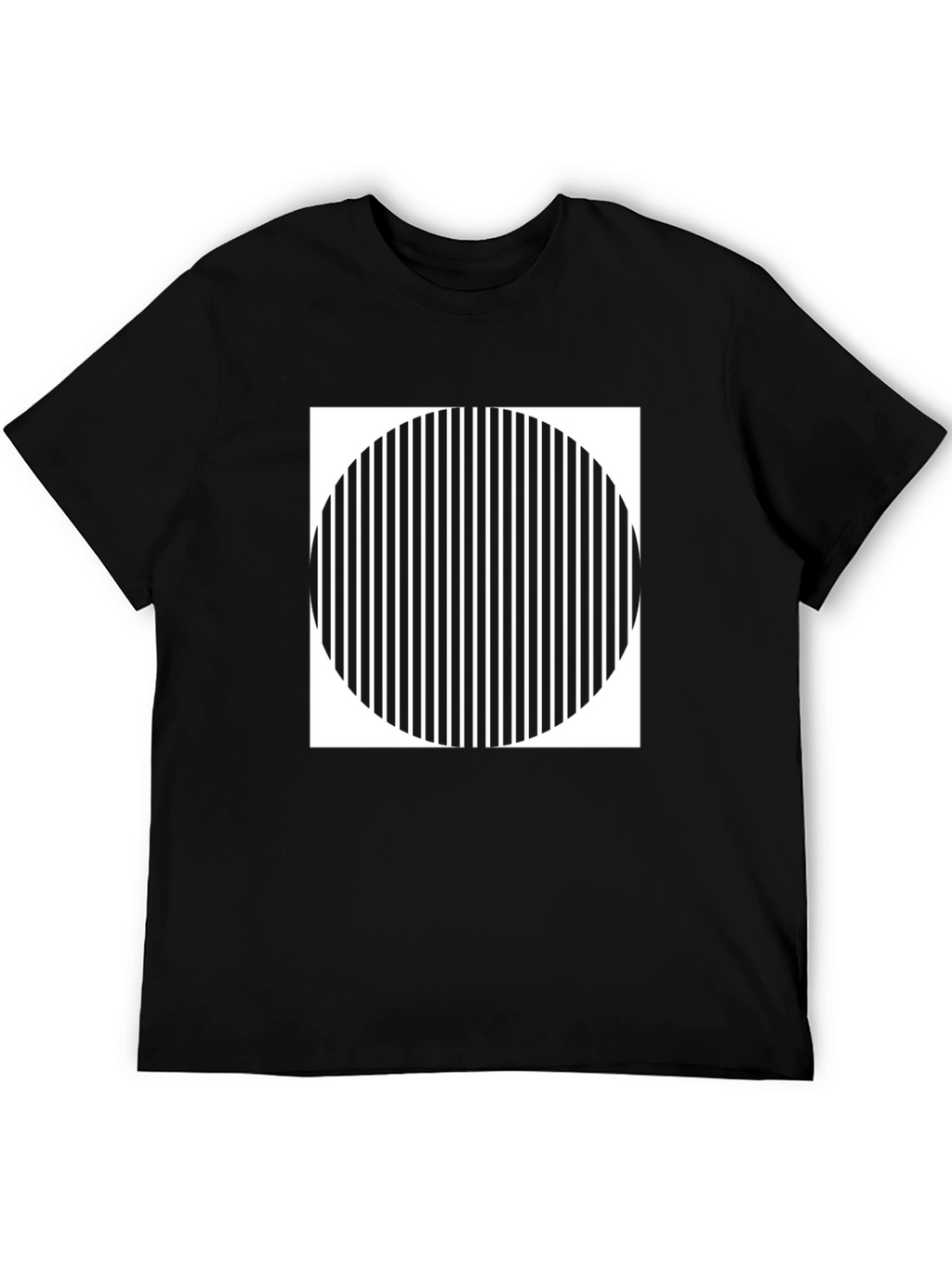 Optical Illusion Graphic Tee - Modern Design