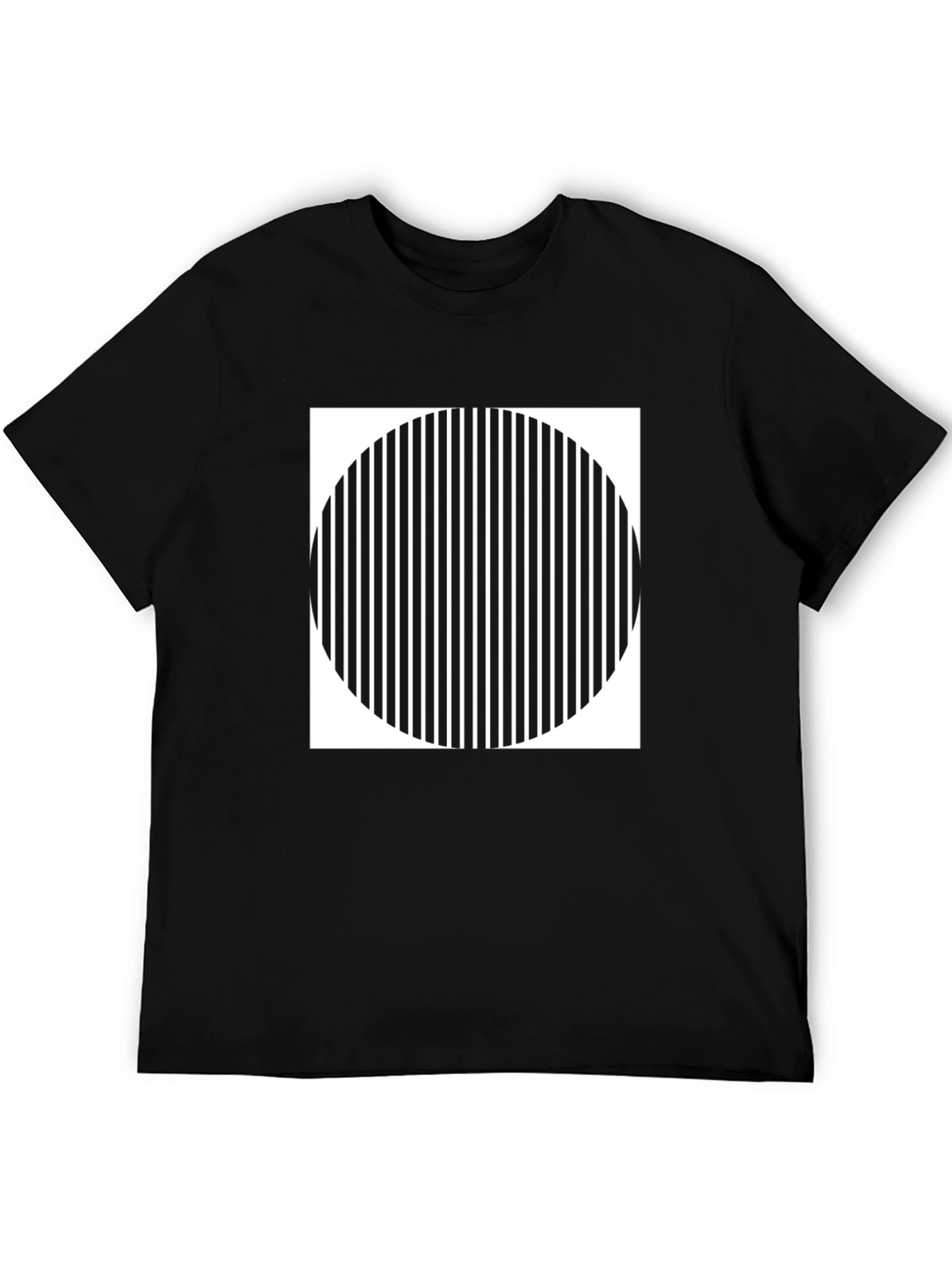 Optical Illusion Graphic Tee - Modern Design
