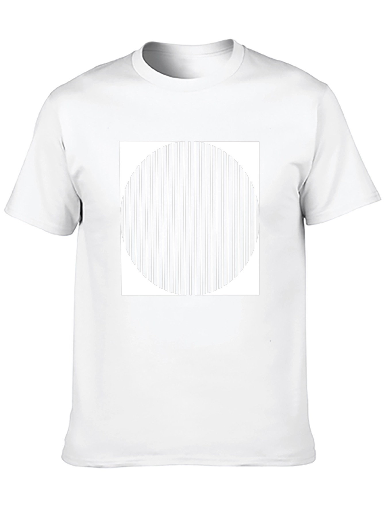 Optical Illusion Graphic Tee - Modern Design