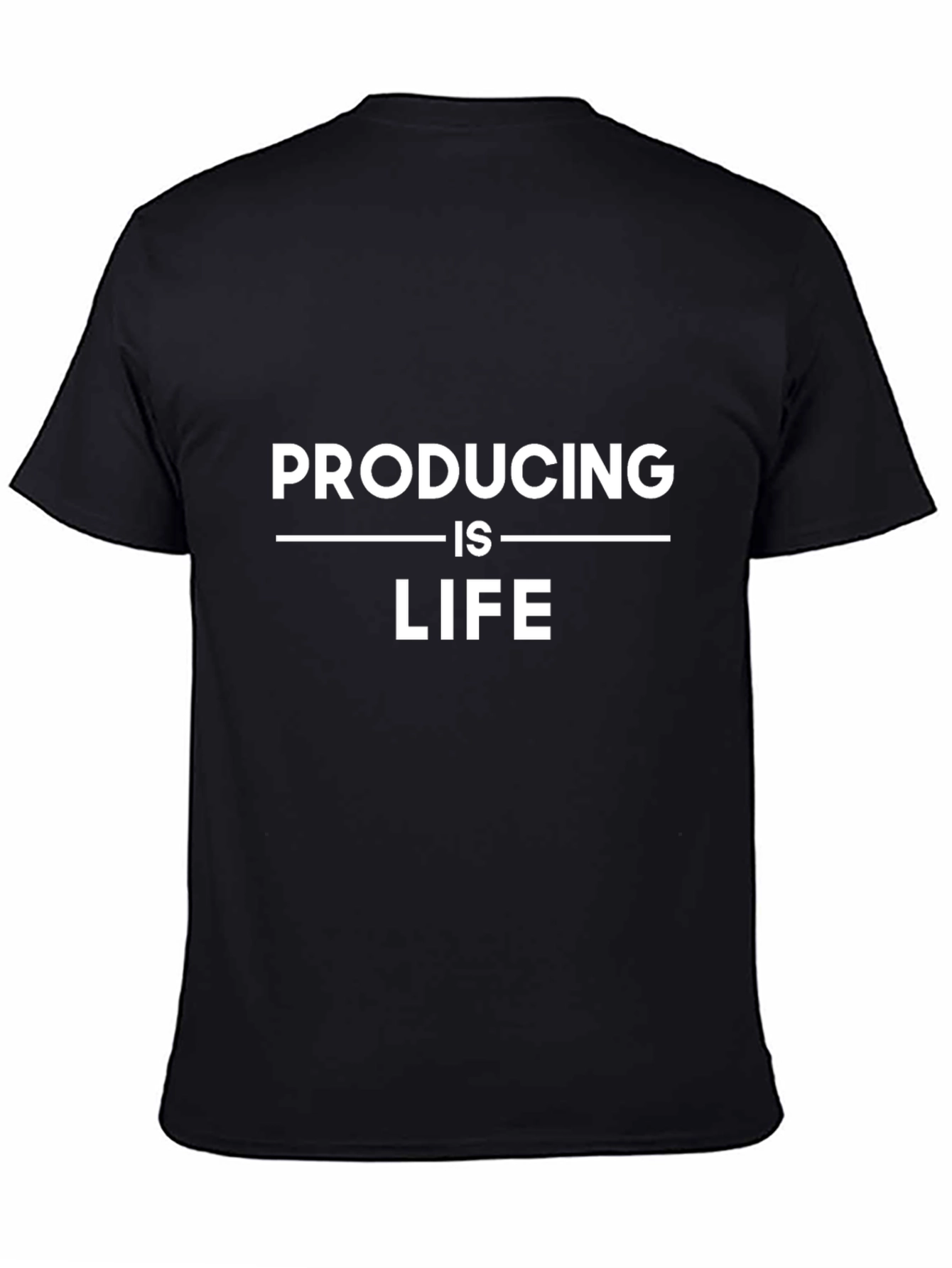 Producing is Life Graphic Tee - Black