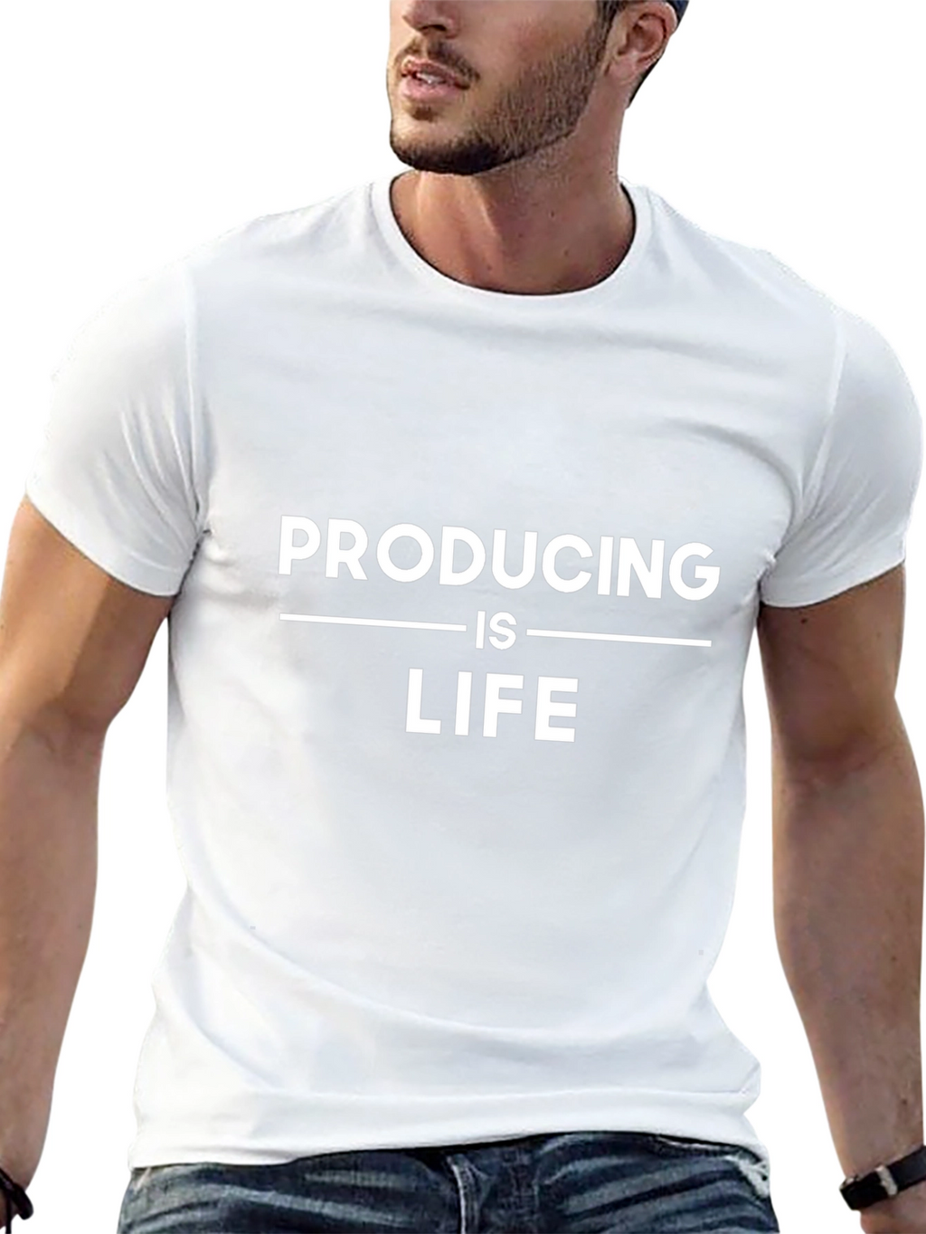 Producing is Life Graphic Tee - Black