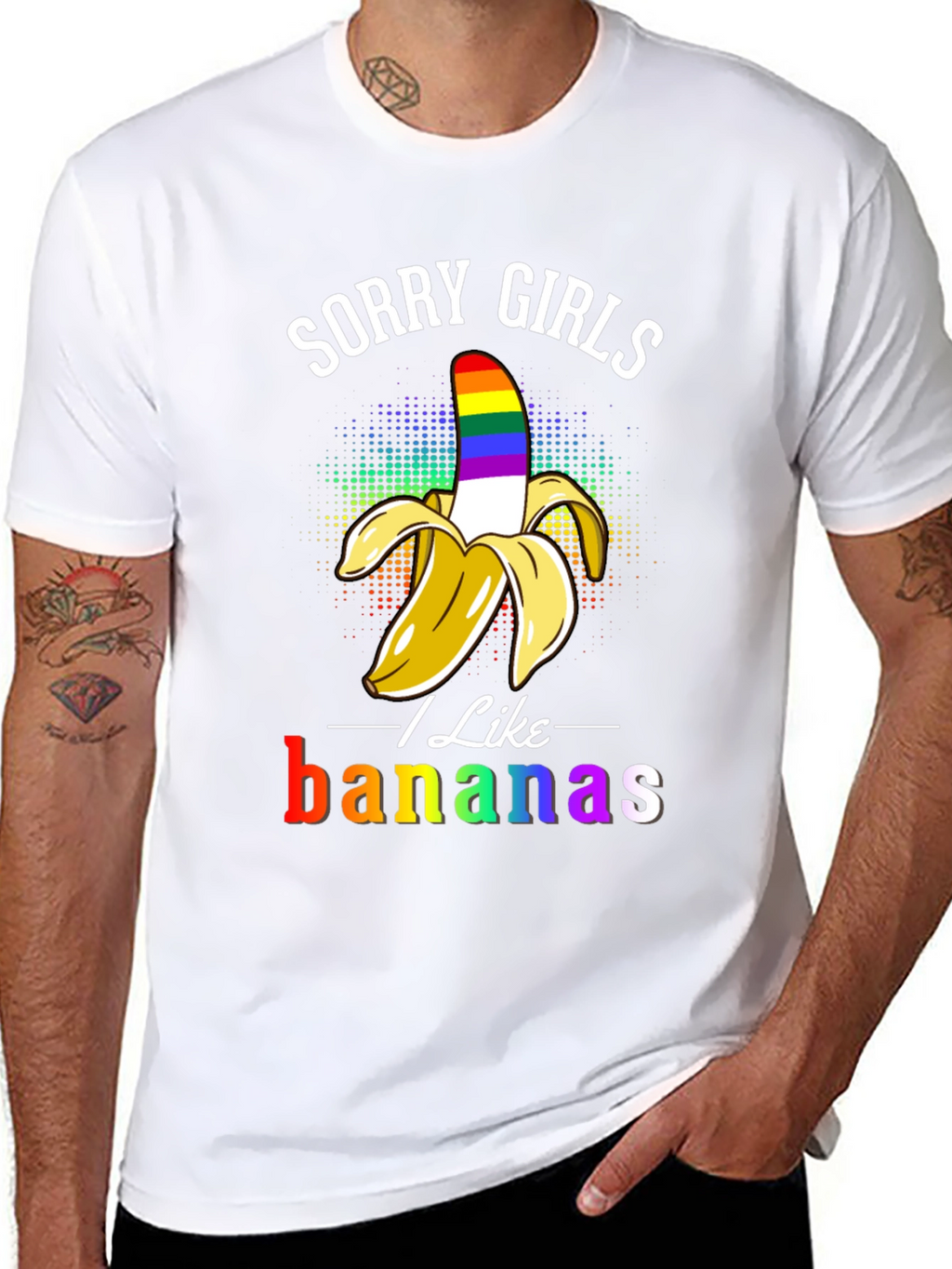 Sorry Girls I Like Bananas LGBT Pride T-Shirt