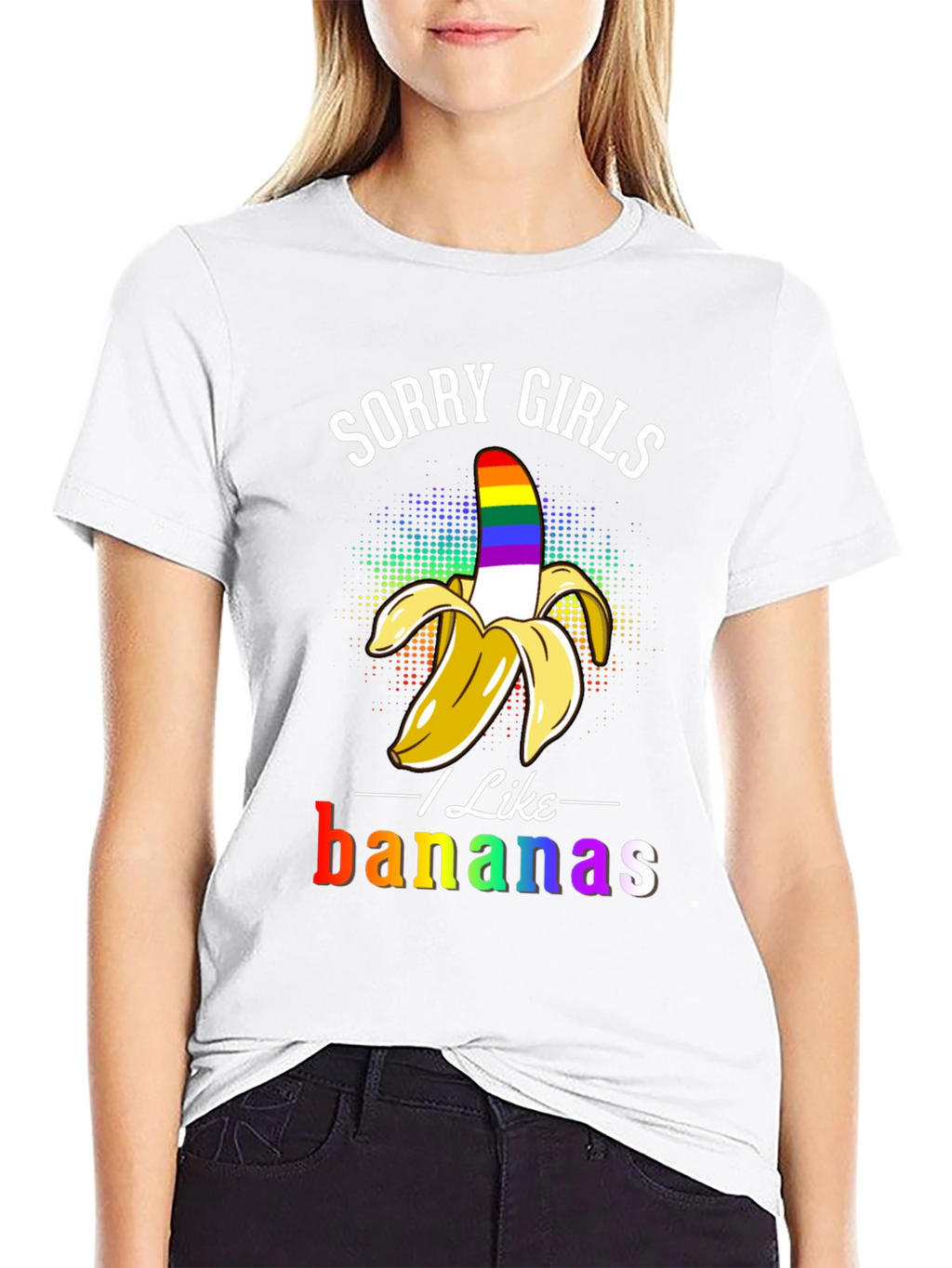 Sorry Girls I Like Bananas LGBT Pride T-Shirt