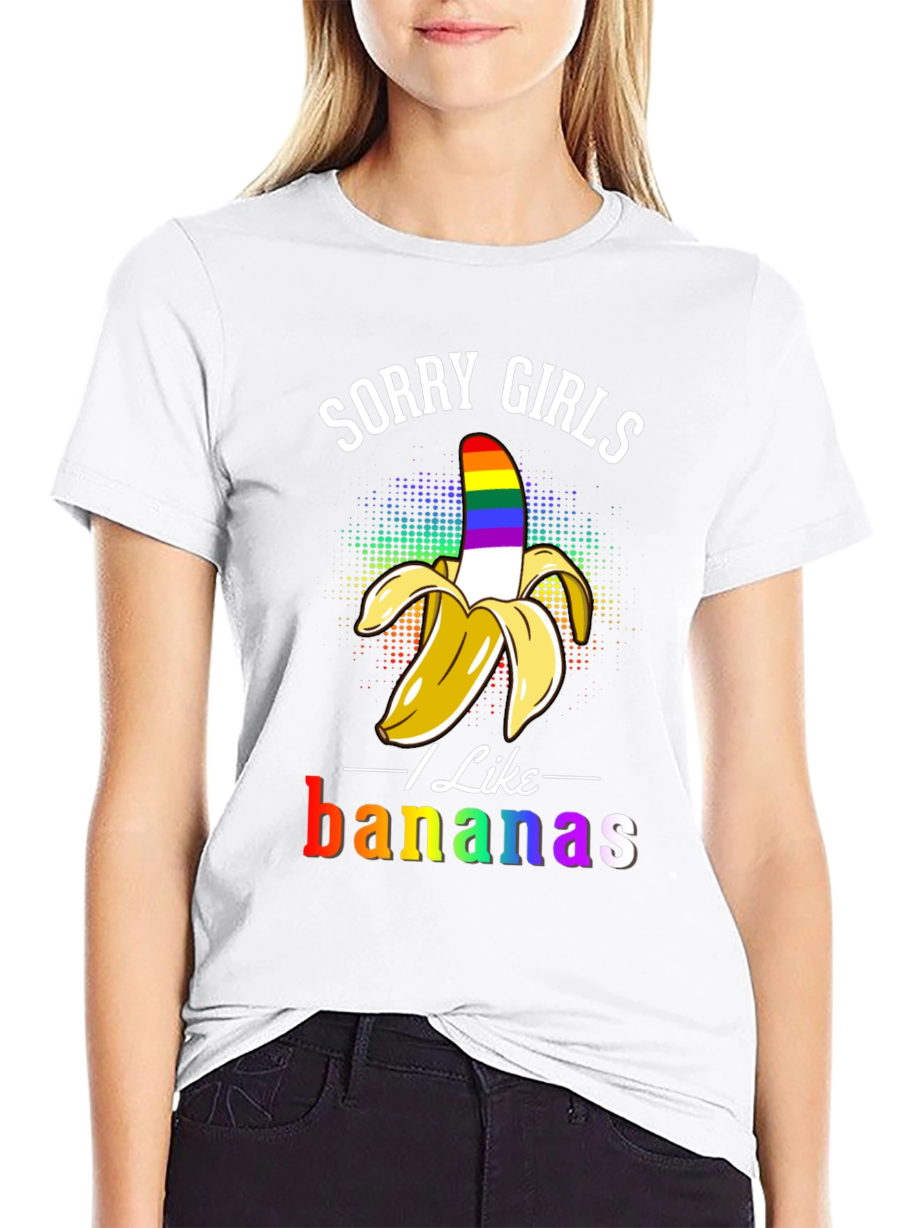 Sorry Girls I Like Bananas LGBT Pride T-Shirt