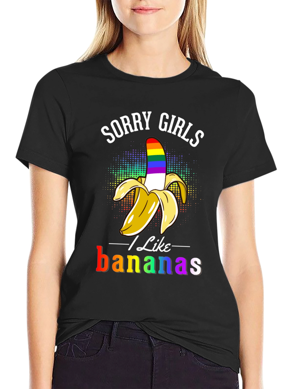 Sorry Girls I Like Bananas LGBT Pride T-Shirt