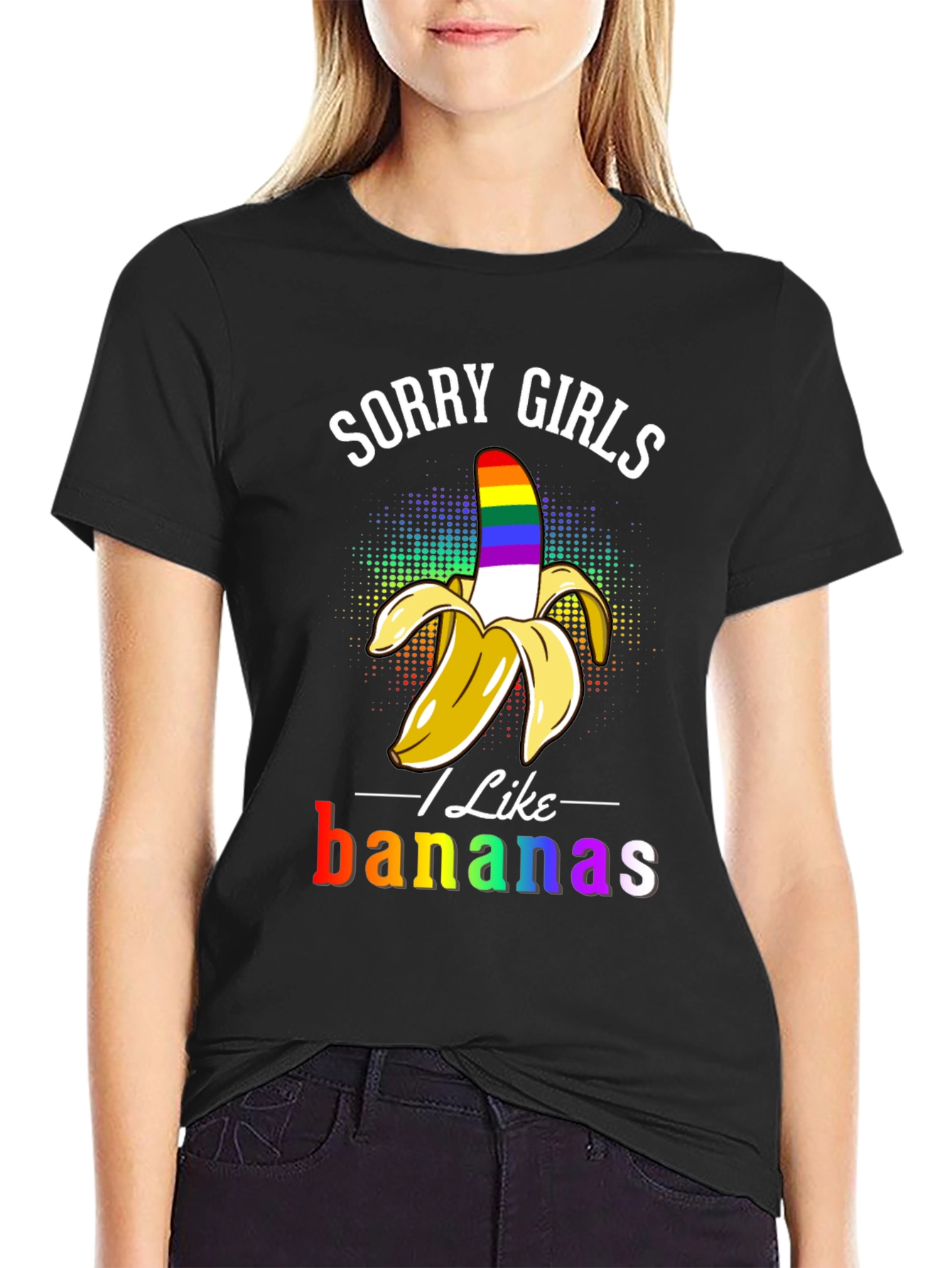 Sorry Girls I Like Bananas LGBT Pride T-Shirt