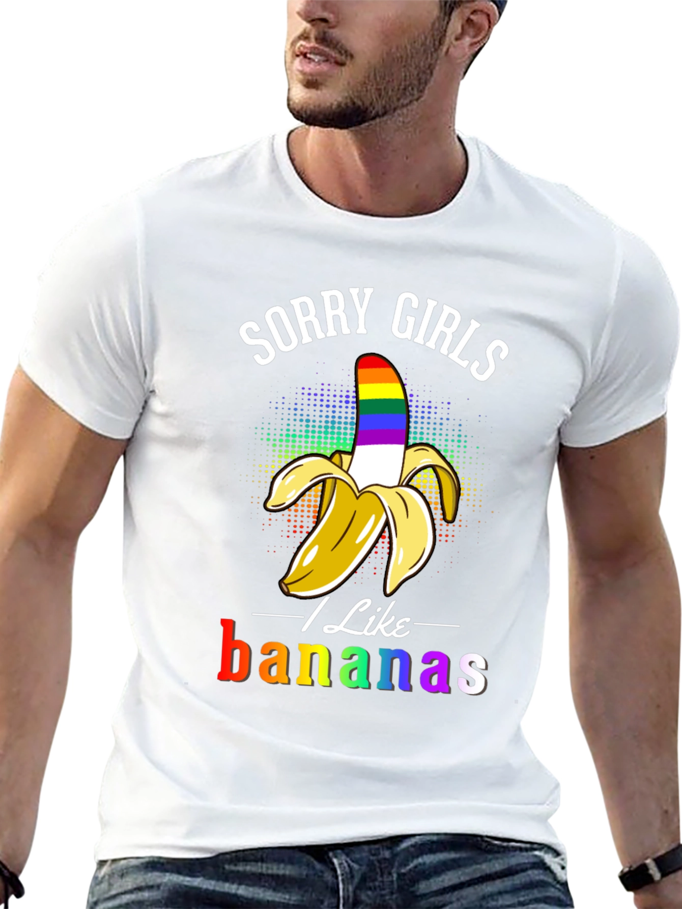 Sorry Girls I Like Bananas LGBT Pride T-Shirt
