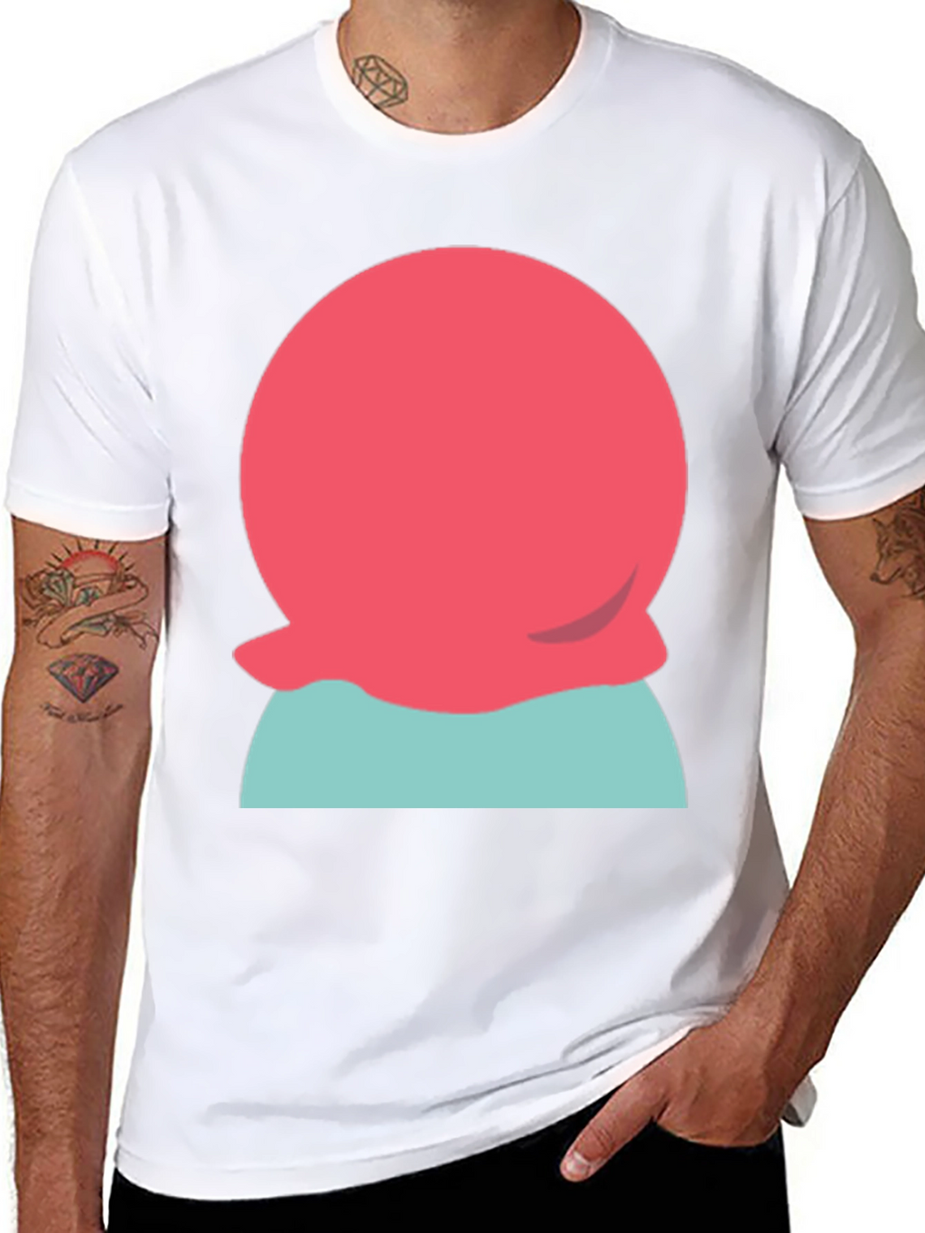 Abstract Graphic Tee - Retro Style