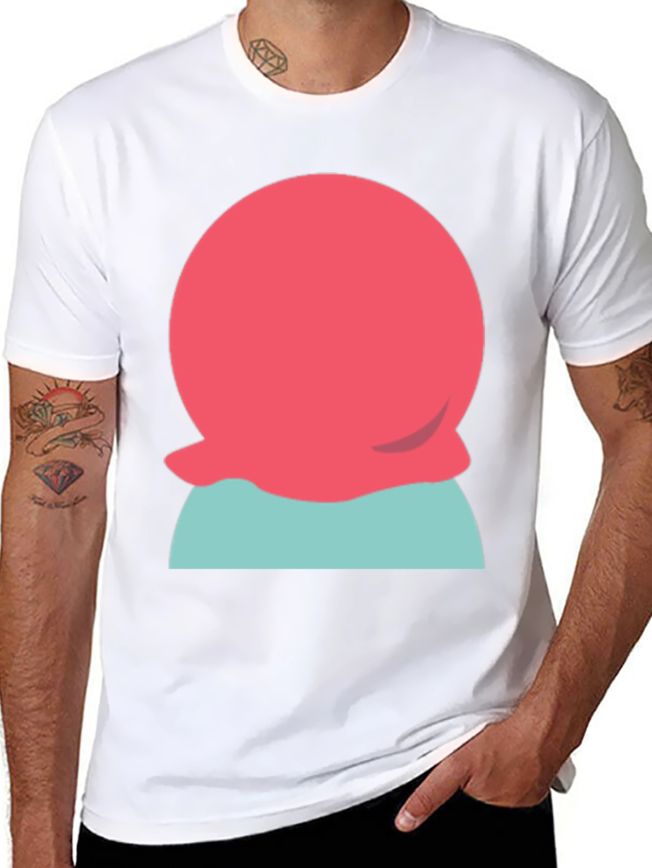 Abstract Graphic Tee - Retro Style