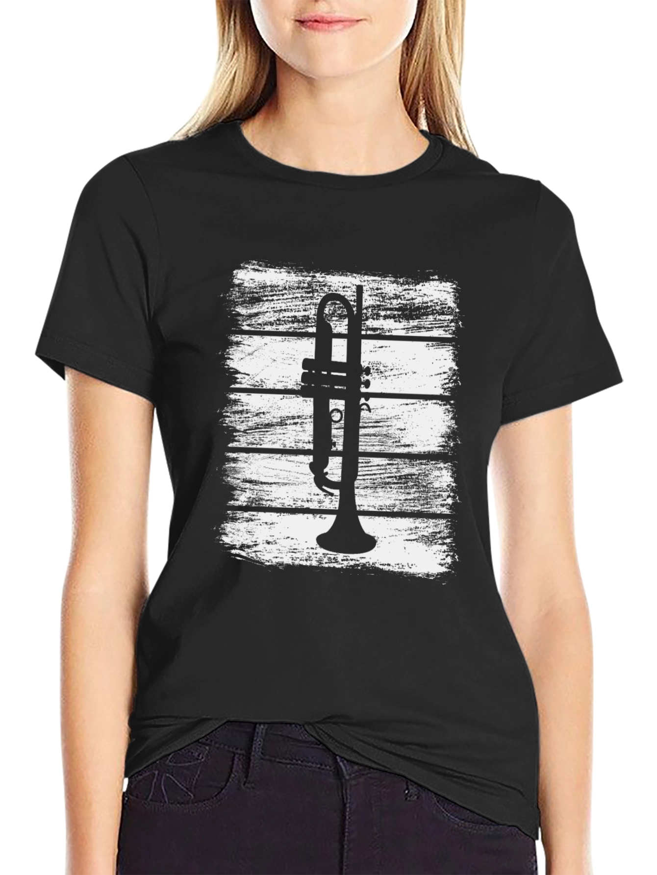 Trumpet Graphic Tee - Music Lovers T-Shirt