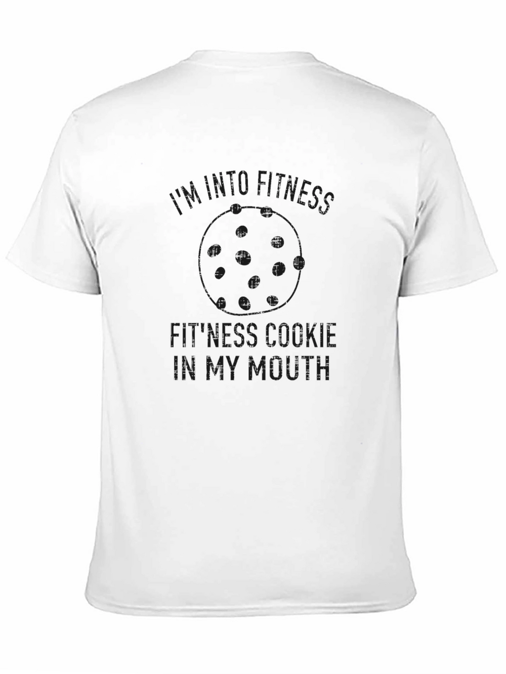 Funny Fitness Cookie Black T-Shirt