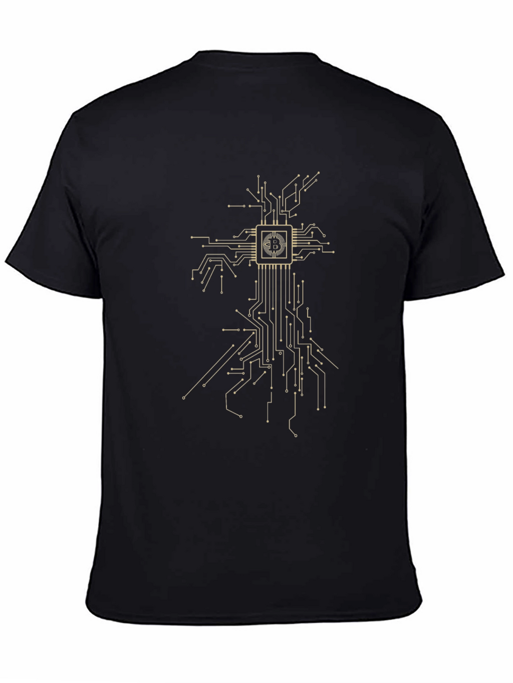 Bitcoin Circuit Board Black T-Shirt
