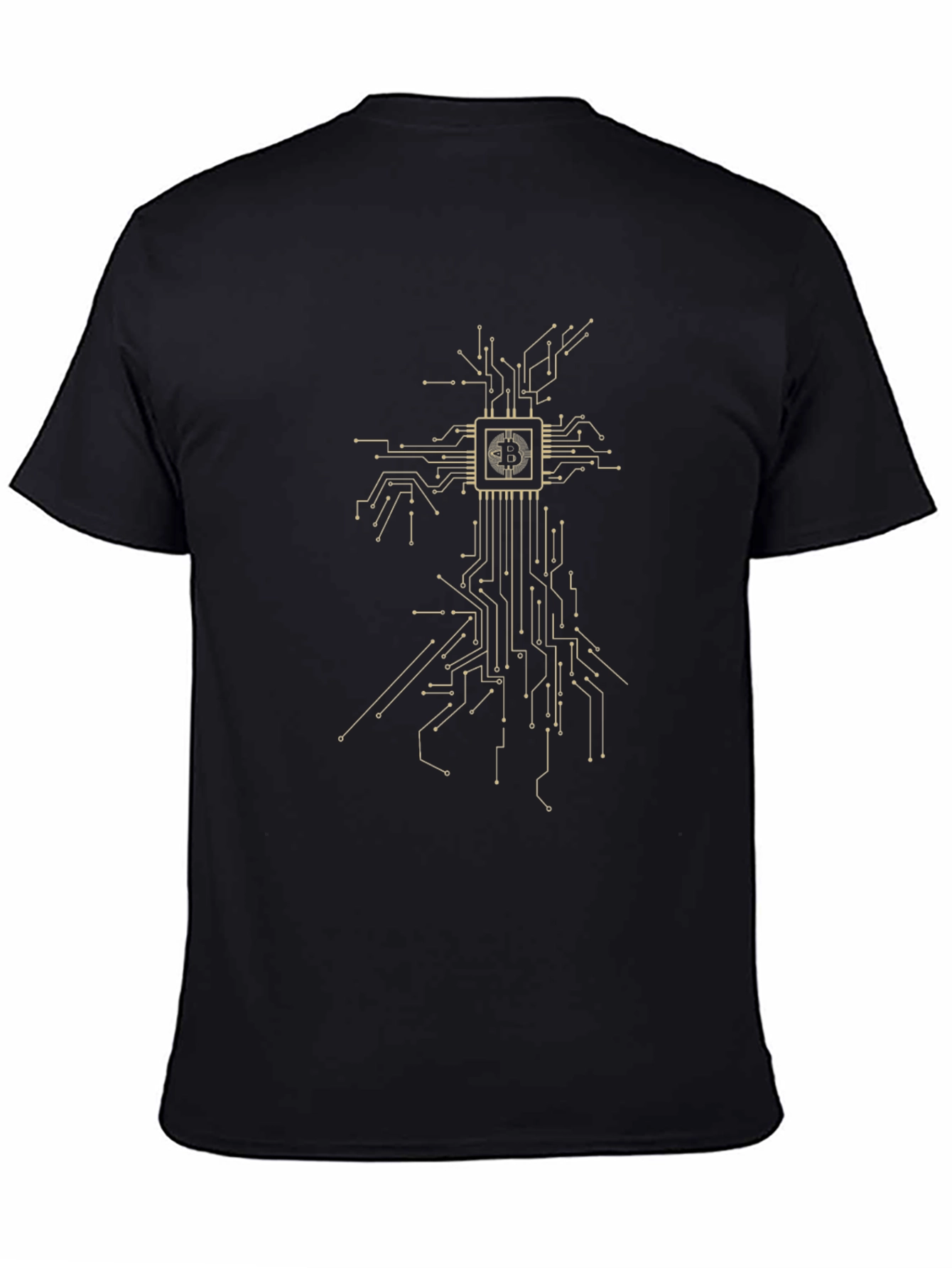 Bitcoin Circuit Board Black T-Shirt