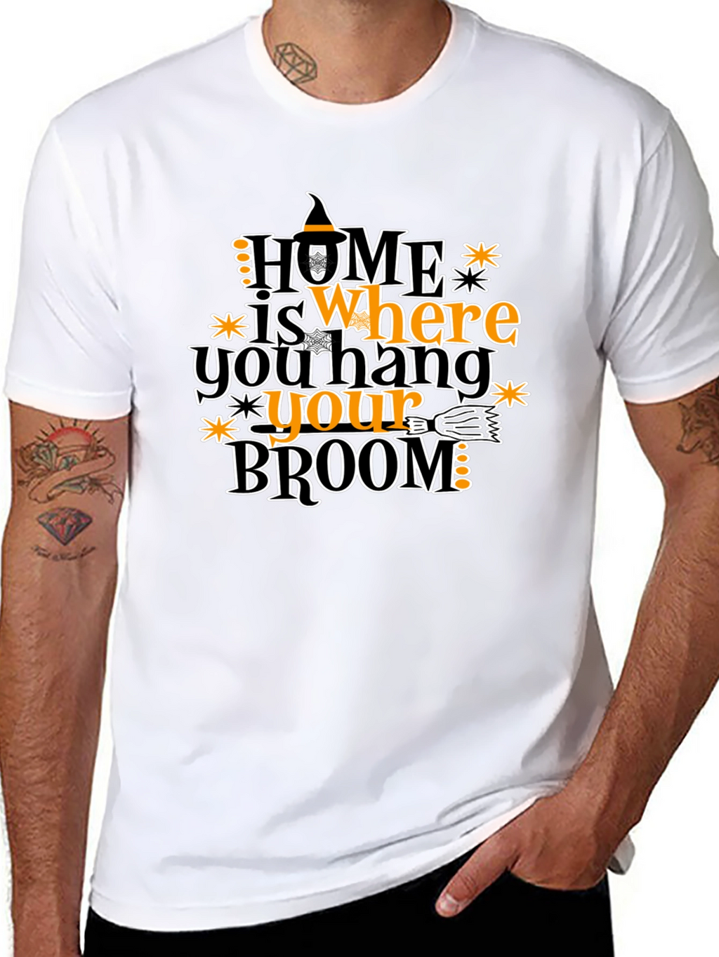 Halloween Witch Broom T-Shirt